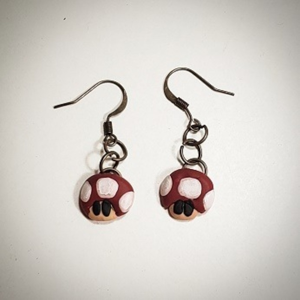 Nintendo Mario Mushroom Earrings